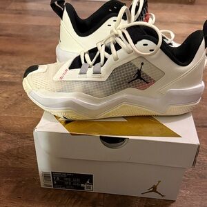 Jordan Kids' White and Black Sneakers
